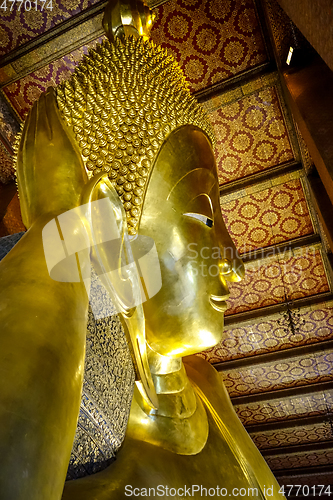 Image of Reclining Buddha in Wat Pho, Bangkok, Thailand