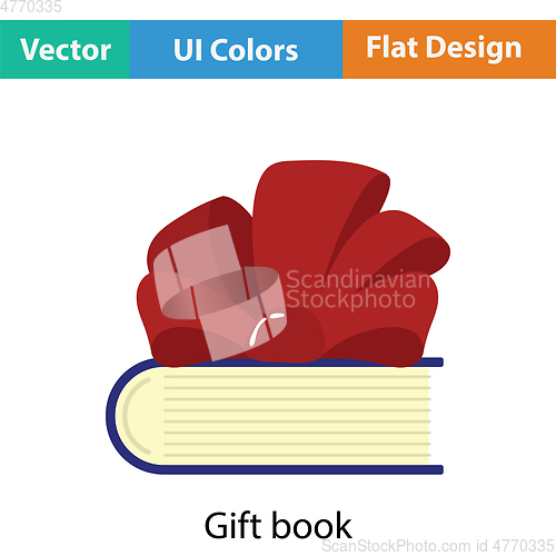Image of Book with ribbon bow icon