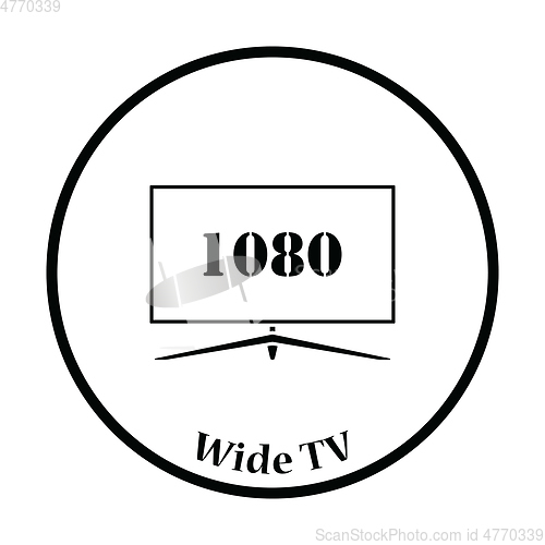 Image of Wide tv icon