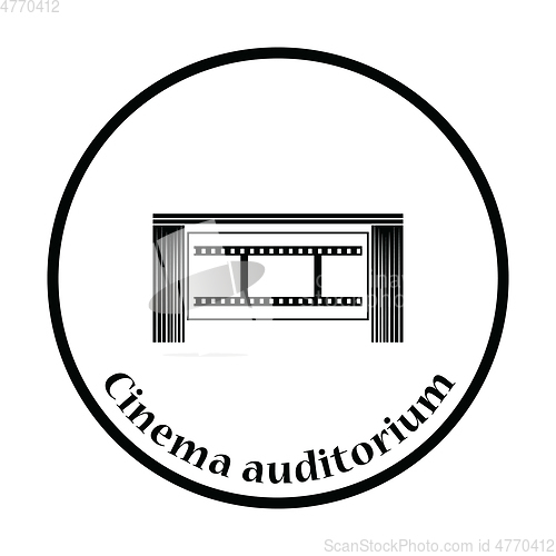 Image of Cinema theater auditorium icon