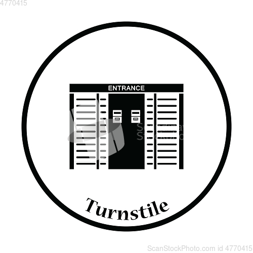 Image of Stadium entrance turnstile icon