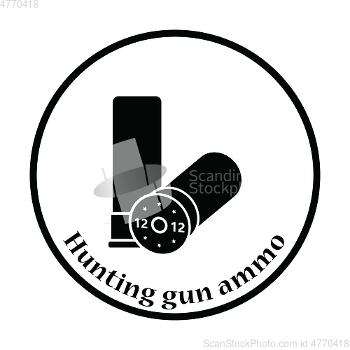 Image of Ammo from hunting gun icon