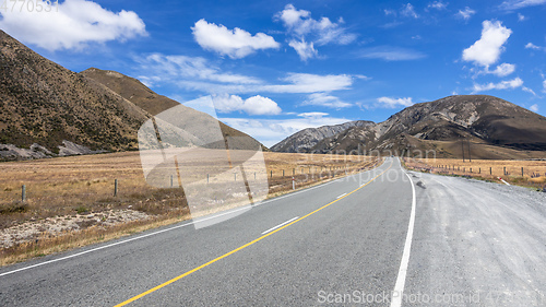 Image of Landscape scenery road in south New Zealand