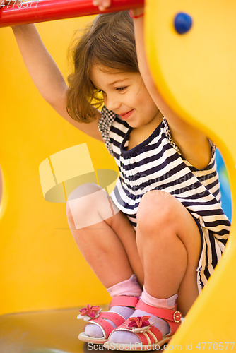 Image of Portrait of a cute little girl