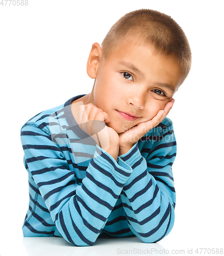 Image of Portrait of a cute little boy