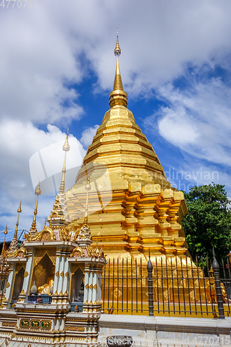 Image of Wat Chomphu temple, Chiang Mai, Thailand