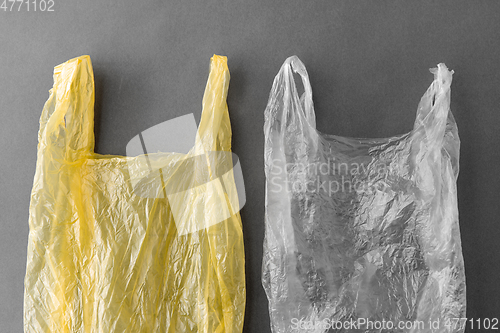 Image of two disposable plastic bags