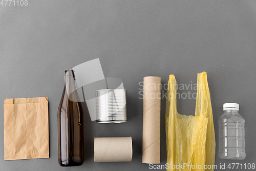 Image of different kind of household waste