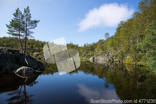 Image of Way to the Preikestolen, Rogaland, Norway