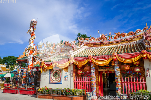 Image of Shrine in Wat Phanan Choeng, Ayutthaya, Thailand