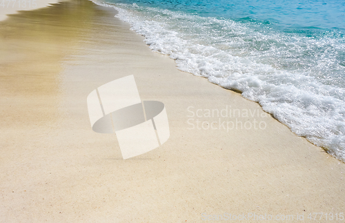 Image of white sand beach detail