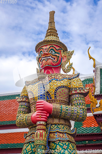 Image of Yaksha statue, Grand Palace, Bangkok, Thailand