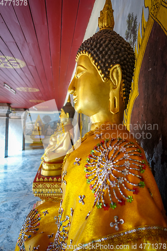 Image of Buddha statue, Wat Doi Suthep temple, Chiang Mai, Thailand