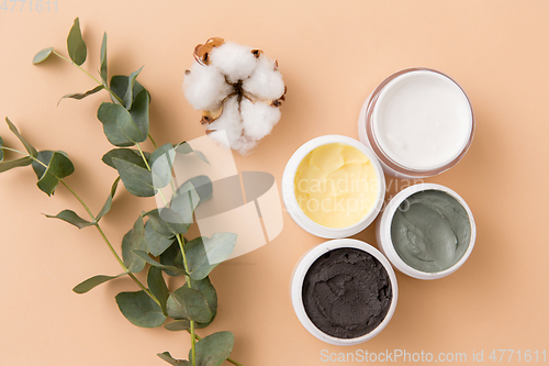 Image of blue clay mask, body butter and eucalyptus cinerea