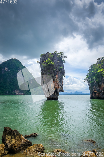 Image of Ko tapu island in Phang Nga Bay, Thailand