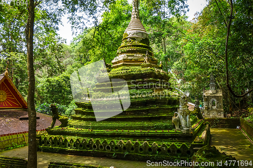 Image of Wat Palad temple stupa, Chiang Mai, Thailand