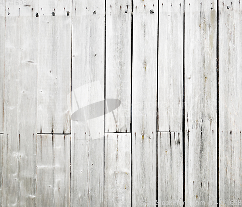 Image of White wooden plank background texture