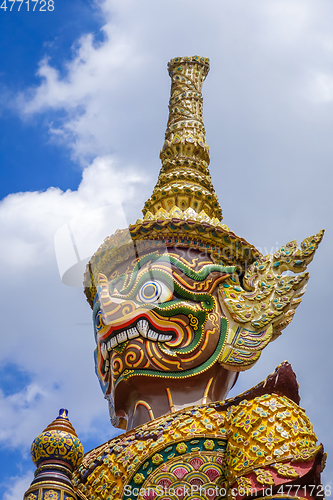 Image of Yaksha statue, Grand Palace, Bangkok, Thailand