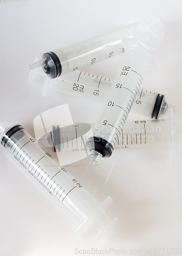 Image of Syringe on grey background