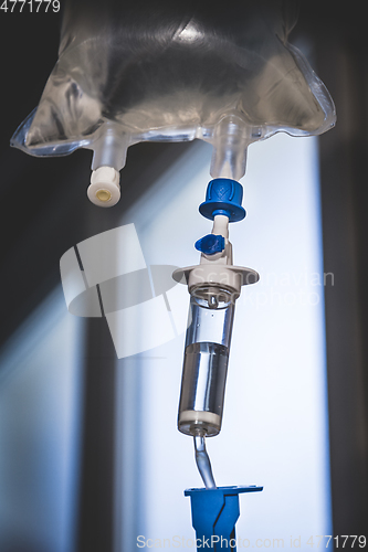 Image of Intravenous drip equipment in hospital