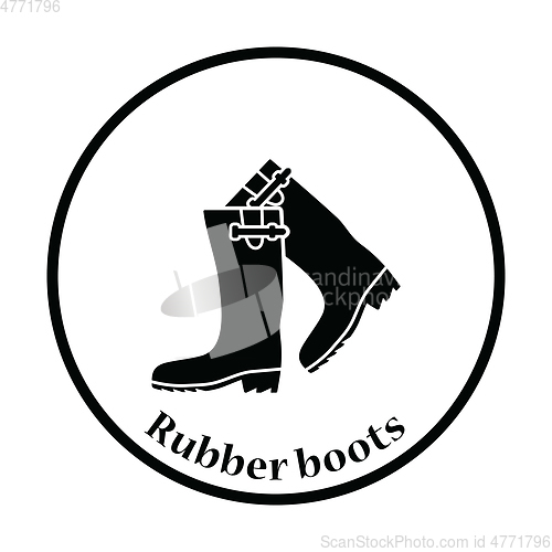 Image of Hunter\'s rubber boots icon