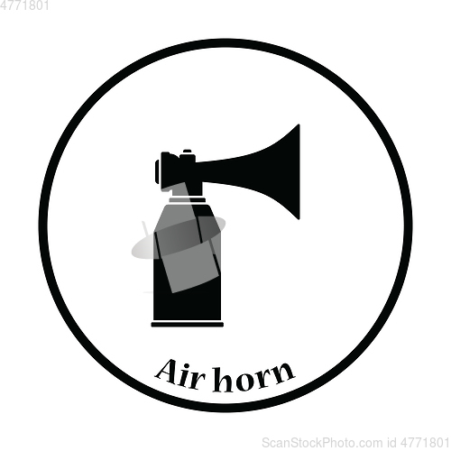 Image of Football fans air horn aerosol icon