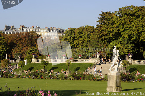 Image of Luxembourg garden,Paris, France