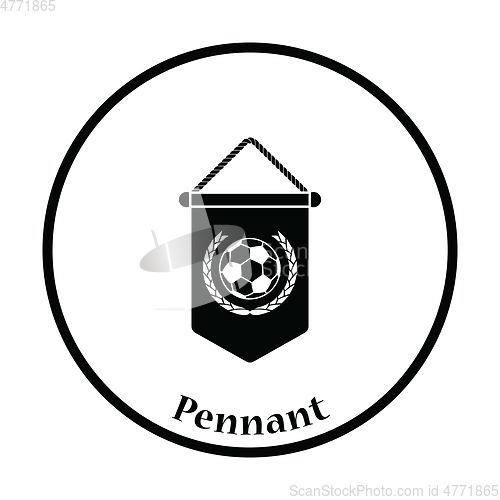 Image of Football pennant icon