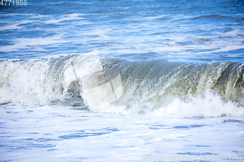 Image of stormy ocean scenery background