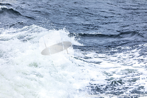 Image of stormy ocean scenery background