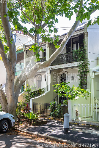 Image of a typical terrace house in Sydney Australia