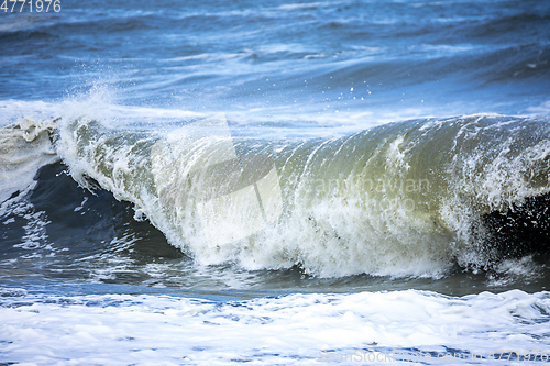 Image of stormy ocean scenery background