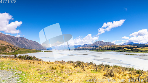 Image of beautiful landscape in the south part of New Zealand