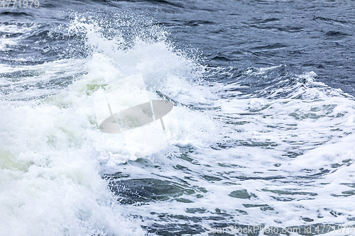 Image of stormy ocean scenery background