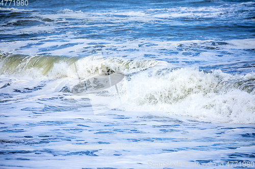 Image of stormy ocean scenery background