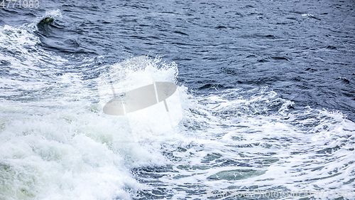 Image of stormy ocean scenery background