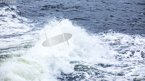 Image of stormy ocean scenery background