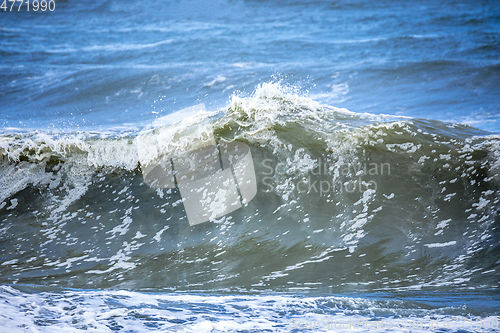 Image of stormy ocean scenery background