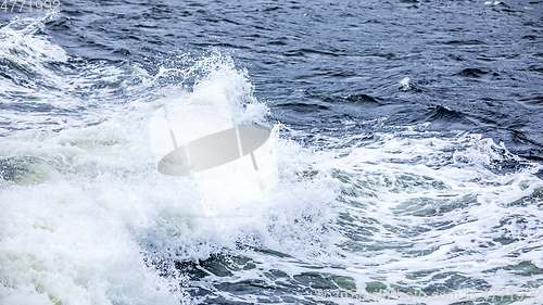 Image of stormy ocean scenery background