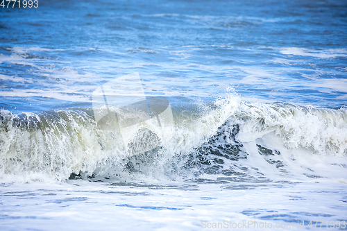 Image of stormy ocean scenery background