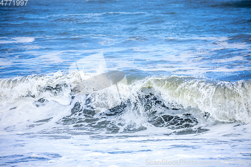 Image of stormy ocean scenery background