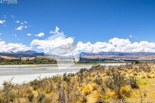 Image of beautiful landscape in the south part of New Zealand