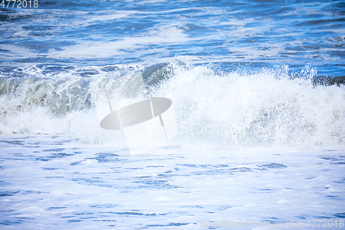 Image of stormy ocean scenery background