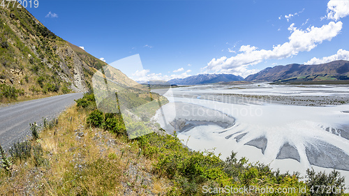 Image of beautiful landscape in the south part of New Zealand