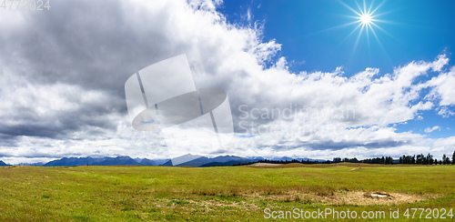 Image of panoramic landscape in New Zealand