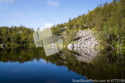 Image of Way to the Preikestolen, Rogaland, Norway