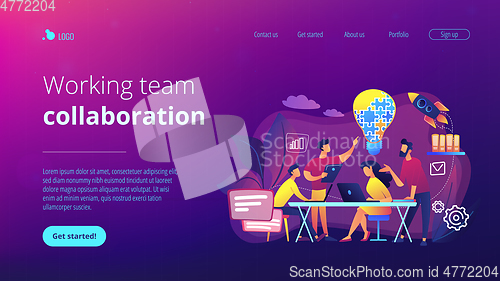 Image of Collaboration concept landing page.