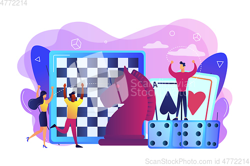Image of Board game concept vector illustration.