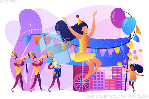 Image of Parade concept vector illustration.