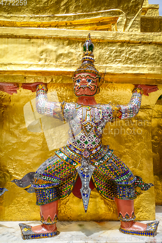 Image of Yaksha statue, Grand Palace, Bangkok, Thailand